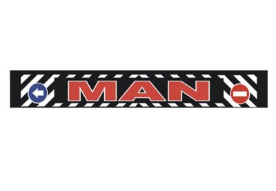 Брызговик резиновый  "MAN" красный 2400*350