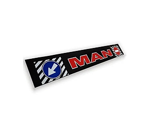 Брызговик резиновый  "MAN" красный 2400*350
